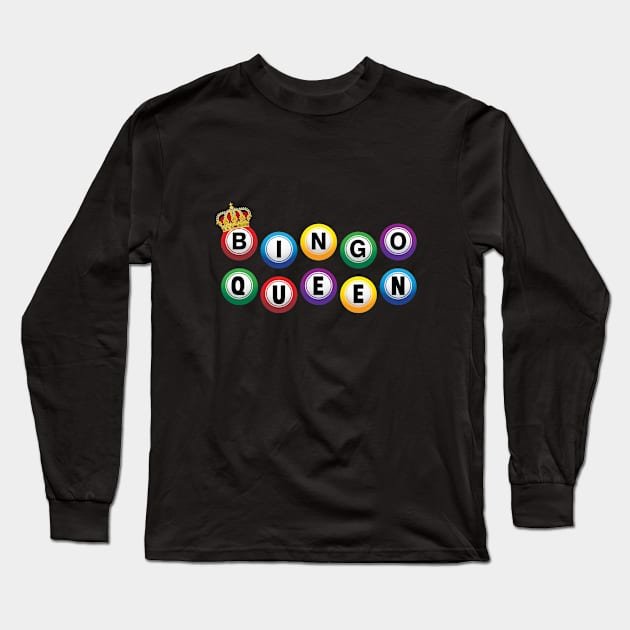 Bingo - Bingo Queen Long Sleeve T-Shirt by Kudostees